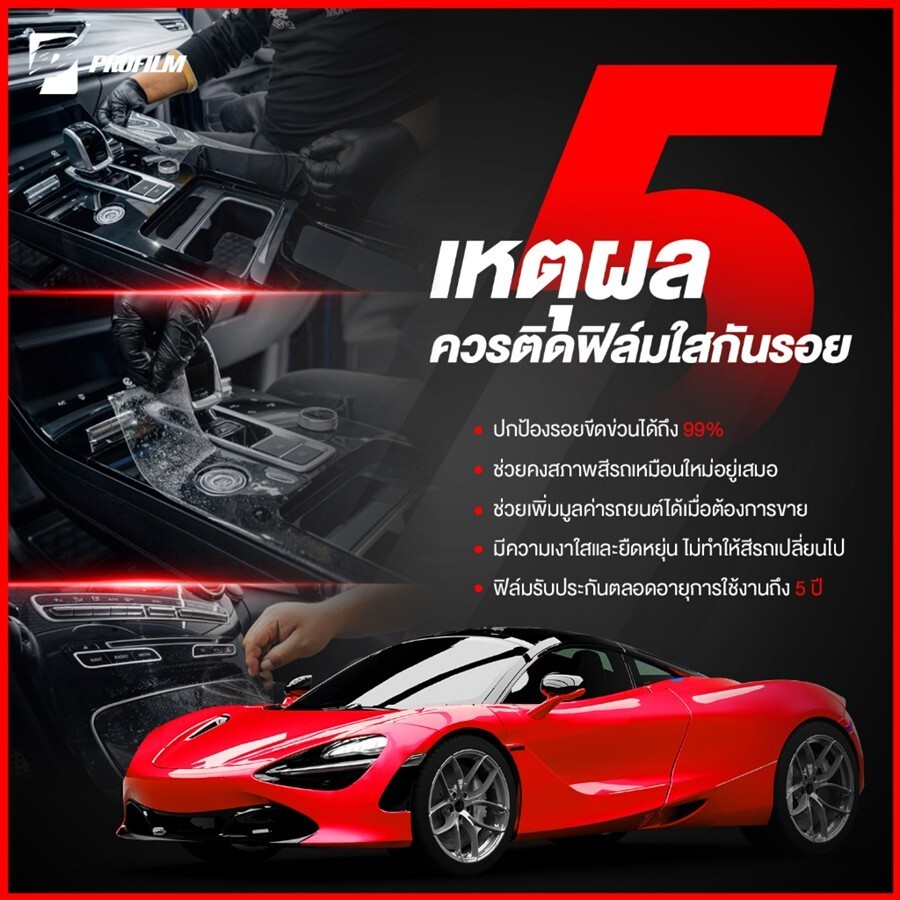 ฟิล์มใสกันรอย Zeekr X (ฟิล์ม TPU รับประกัน 5 ปี) - รูปที่ 4