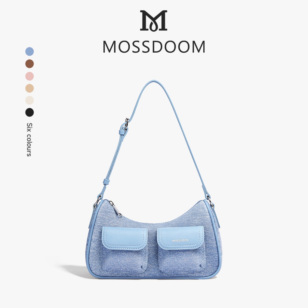 MOSSDOOM Liora Bag กระเป๋าสะพายไหล่ ทรงโฮโบสุดคิวต์ สวยหวานมินิมอล