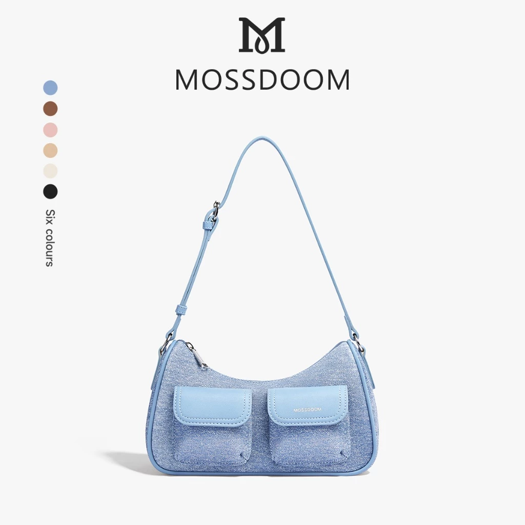MOSSDOOM Liora Bag กระเป๋าสะพายไหล่ ทรงโฮโบสุดคิวต์ สวยหวานมินิมอล