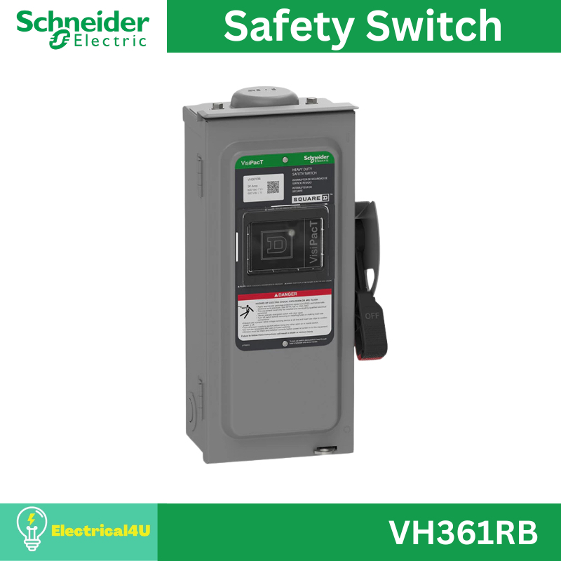 Schneider Electric VH361RB Safety Switch Heavy Duty เซฟตี้ สวิตซ์ สำหรับไฟ 3เฟส 600V 30A 3P NEMA 3R 