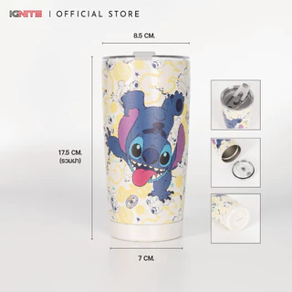 [พร้อมส่ง] IGNITE แก้วสแตนเลสเก็บอุณหภูมิ ร้อน-เย็น ลาย Stitch สินค้าลิขสิทธิ์แท้