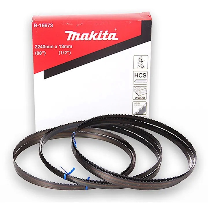 MAKITA ใบเลื่อยสายพาน 4 ฟัน หนา 13 มม. ยาว 88 นิ้ว สำหรับ LB1200F รุ่น B-16673