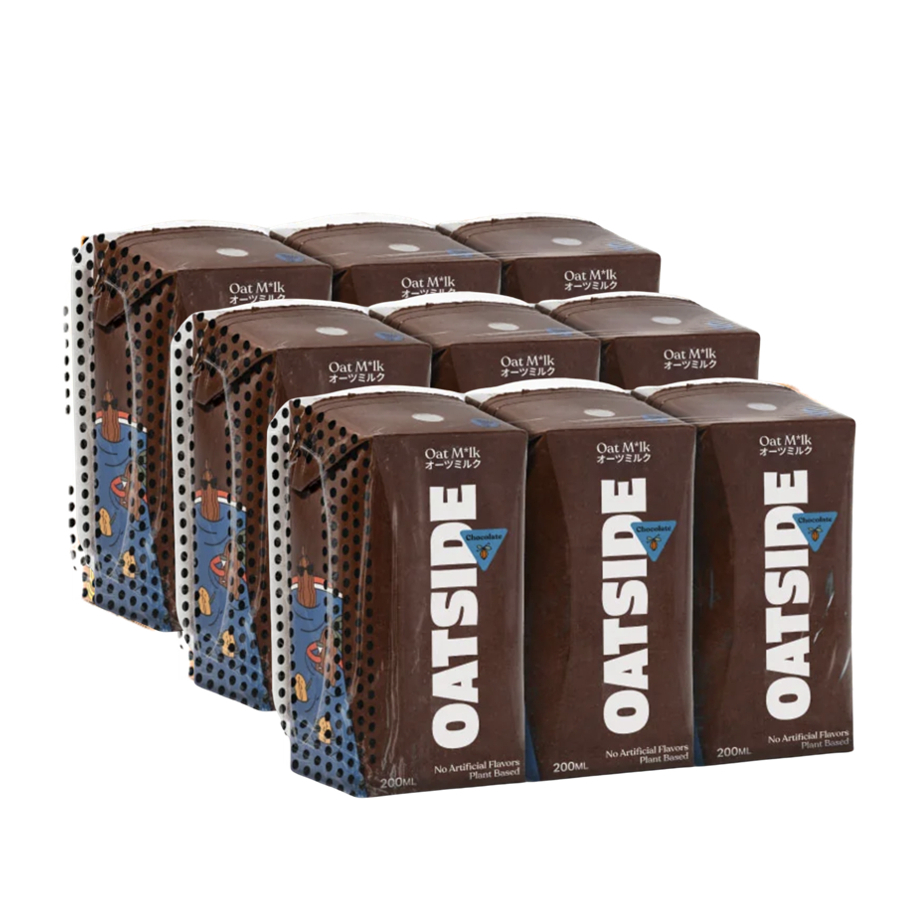Oatside Oat Milk CHOCOLATE โอ๊ตไซด์ นมข้าวโอ๊ต รสช็อกโกแลต 200ml. x 9กล่อง