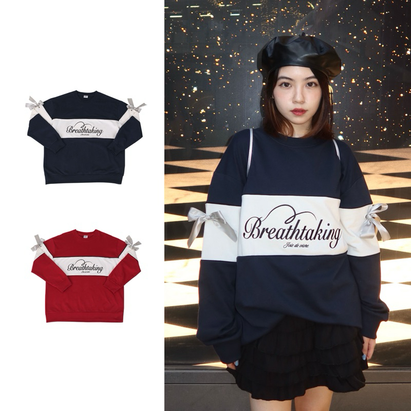 kome.offi สื้อสเวตเตอร์ผูกโบว์ รุ่น Breathtaking sweater