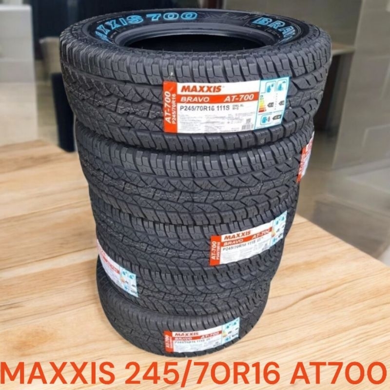 ยางMAXXIS 245/70R16AT700ลายดอกยางAT700สินค้าพร้อมส่งปี2025ราคาถูก(ราคารวมทั้งหมด4เส้น)
