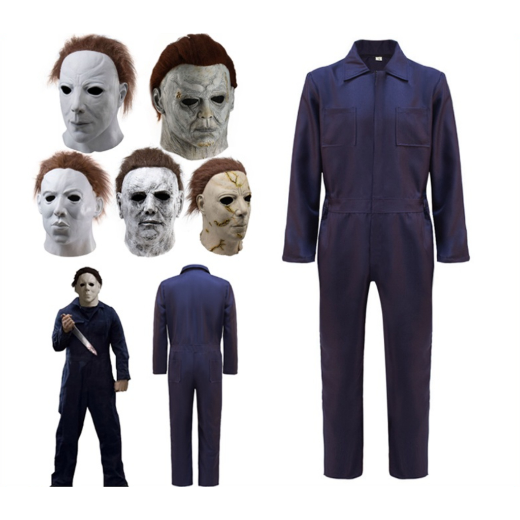 Halloween Costume Michael Myers Cosplay Horror Murderer Uniform Sets Mask Head Masks Halloween Party For Men Adult Set
