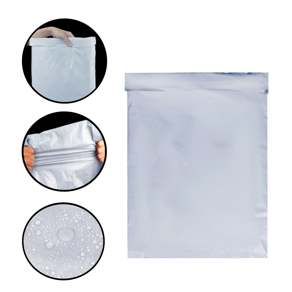 ถุงไปรษณีย์ แถบกาว 1 มัด 100ใบ เกรดA ซองพลาสติกกันน้ำ หนา ทน ส่งของได้ปลอดภัย (พร้อมส่ง) - รูปที่ 3