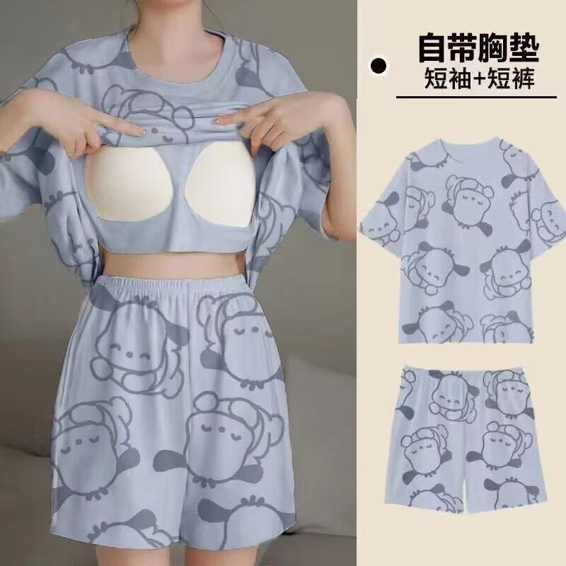 ชุดนอนการ์ตูนคอตตอน นุ่มฟินทุกคืน รหัส QZ