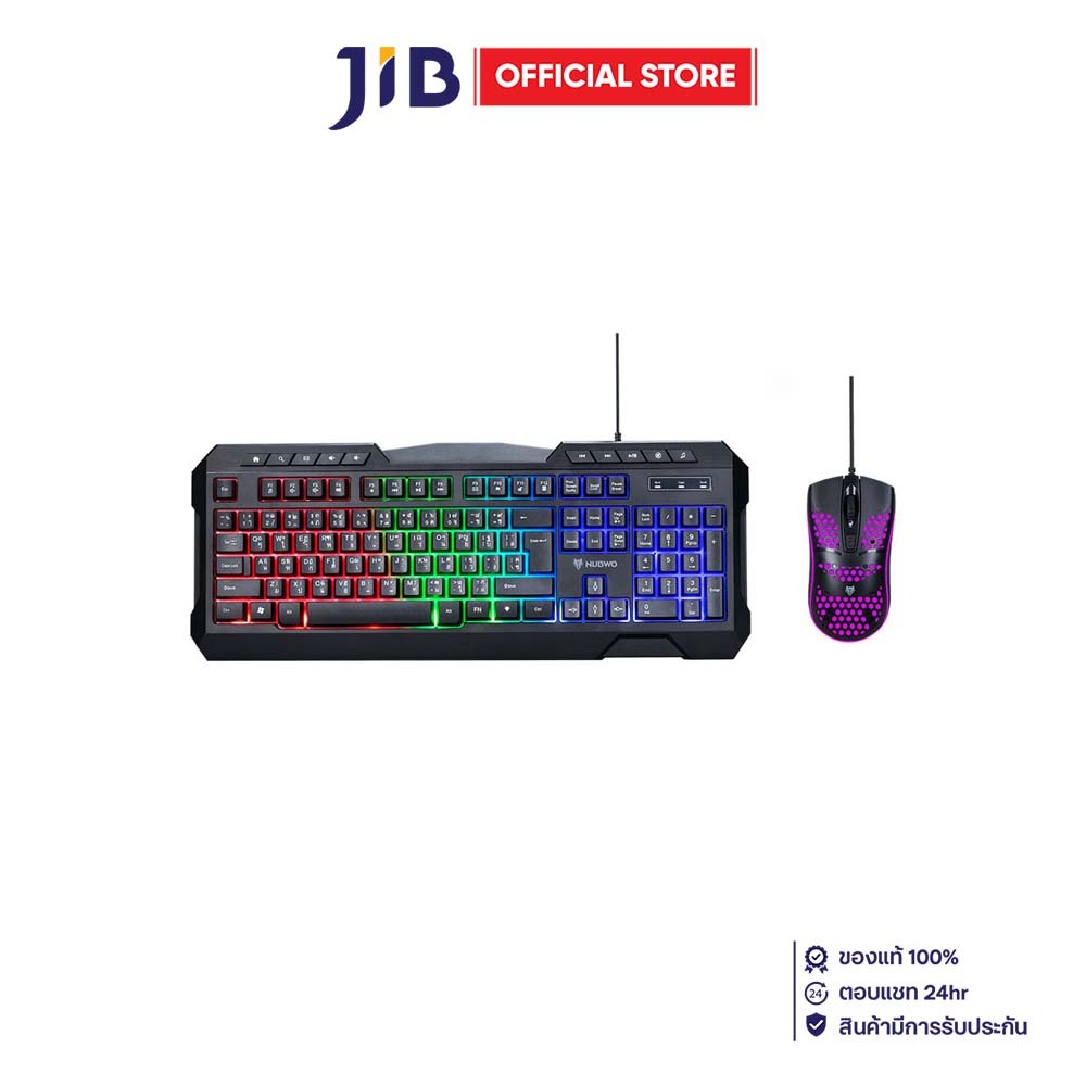 KEYBOARD & MOUSE (คีย์บอร์ดและเมาส์) NUBWO NKM634 BLACK