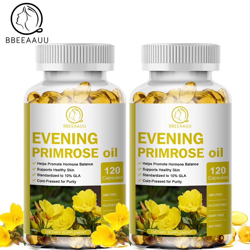 ၁ စုံဝယ် ၁ စုံလက်ဆောင် ✨ BEAU Evening Primrose Oil 400mg (အိဗ်နင်း ပရင်းမရို့စ်အော်ယီလ်) အရေပြားဘำရင် (အစစ်)