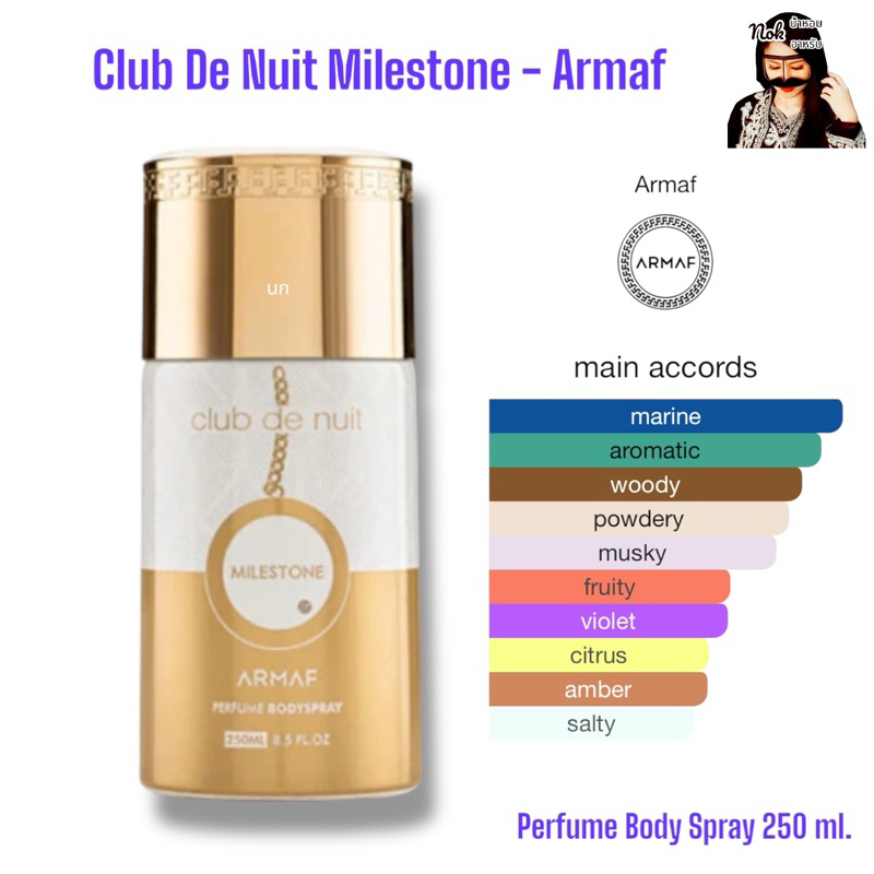 สเปรย์ระงับกลิ่นกาย Armaf - Club De Nuit Milestone 250ml.