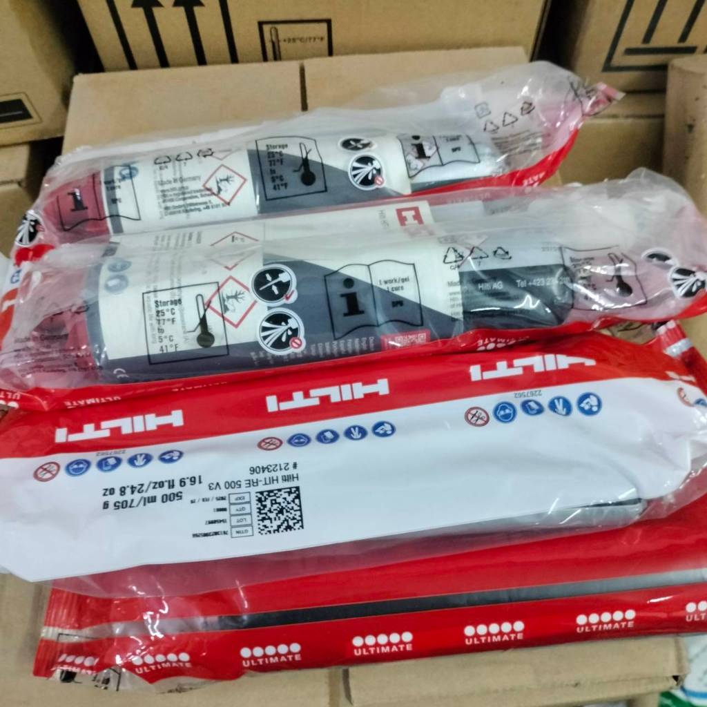 น้ำยาเคมีเจาะเสียบเหล็ก HILTI RE 500 V3 500ml