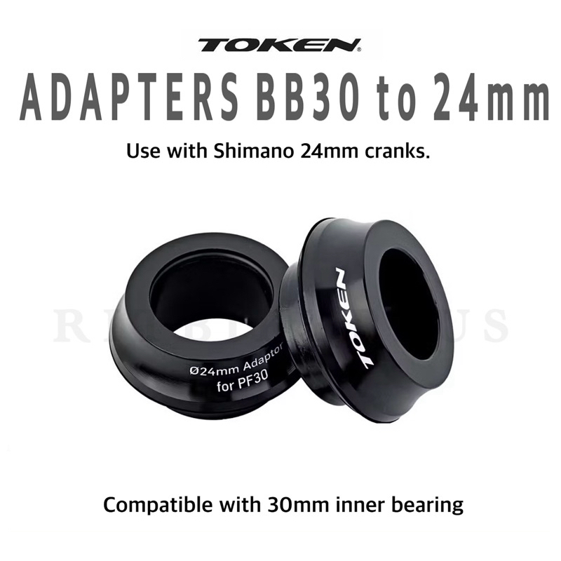 อแด๊ปเตอร์กะโหลก TOKEN จากกะโหลก BB30 ใส่จานแกน 24mm Adapter Token