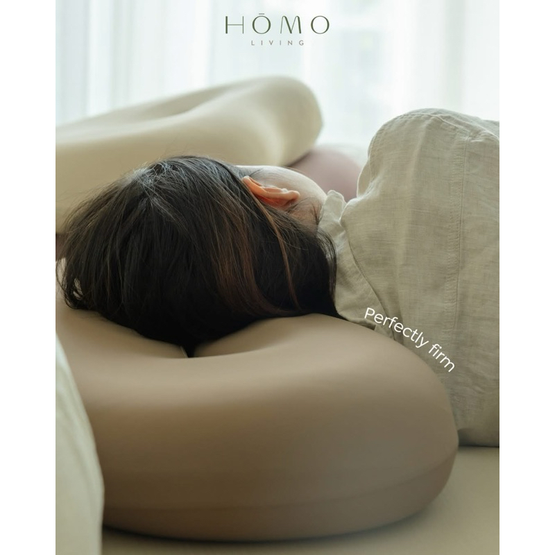 [เซตคุ้ม] SET Homoliving หมอนโดนัท Donut Pillow  Firm Support Ergonomic + ปลอกหมอนเพิ่ม 1 ใบ | หมอนสุขภาพ แน่น รองรับดี รูปที่ 3