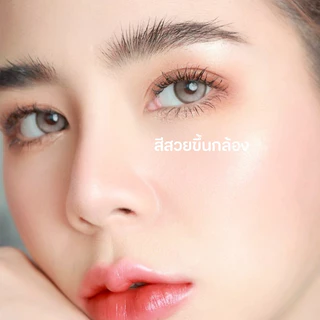 💥[ แถมตลับ Food grade ] April rain (Brown) ค่าสายตา 0.00-10.00 คอนแทคเลนส์