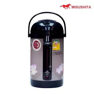 Misushita กระติกน้ำร้อนไฟฟ้า ขนาด 2.5 ลิตร (สีดำ,คละลาย) รุ่น KT-25TS มีฉลากเบอร์ 5