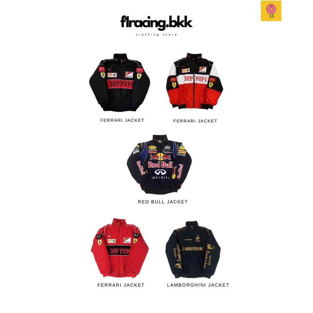 F1เสื้อเเจ็คเก็ต Ferrari Jacket Vtg.🏁🏎️