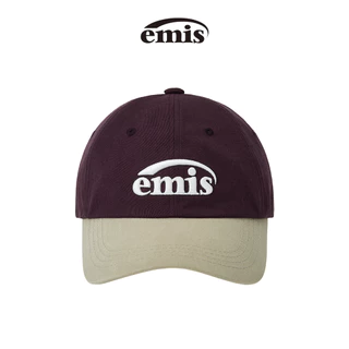 EMIS -NEW LOGO MIX BALL CAP(RENEWAL)(BEIGE/BLACK,BEIGE/BLUE,BEIGE/BROWN ,BEIGE/GREEN,BEIGE/NAVY ,BEIGE/RED ,BEIGE/WINE)