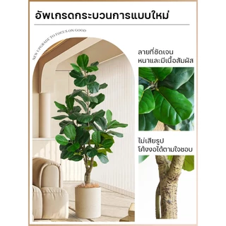 GAIDING-【การรับรองshopee:ซื้อแพงคืนเงินส่วนต่าง】GAIDING ต้นไม้ปลอม ต้นไม้มงคล ฟรีกระถางดอก+หินตกแต่ง ต้นไม้ตกแต่งมินิมอล