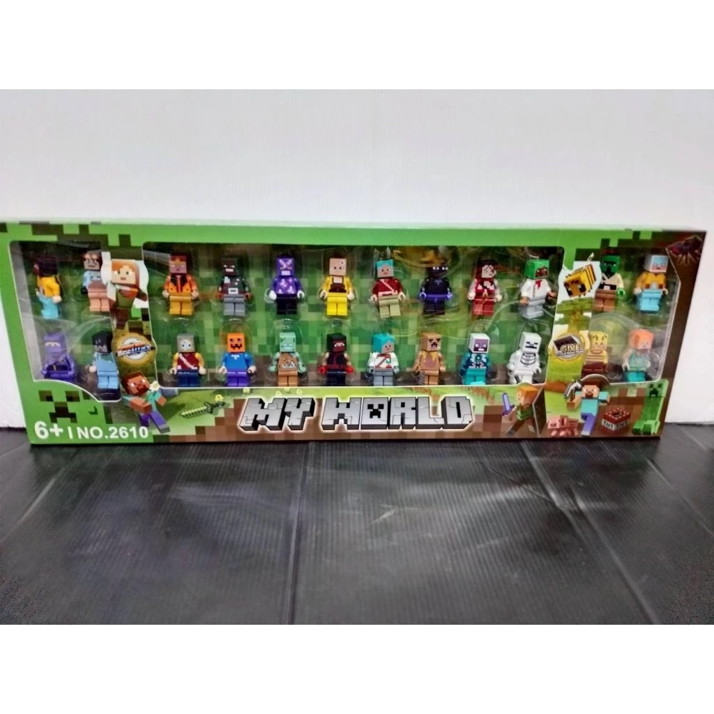 ชุดเลโก้ รวม มายคราฟ 24 ตัว 
Lego ขนาด มาตรฐาน ไม่ซ้ำตัว พร้อม อาวุธ - รูปที่ 1