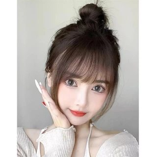 วิกผมหน้าม้า วิกผมหน้าม้าจําลอง น้ําหนักเบา ไร้รอยต่อ มองไม่เห็น สําหรับผูหญิง วิกผมไร้รอยต่อ