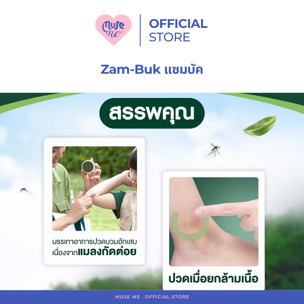 Zambuk แซมบัค (จำนวน 1 ตลับ) ยาหม่องชนิดขี้ผึ้ง ขนาด 8 รูปที่ 5