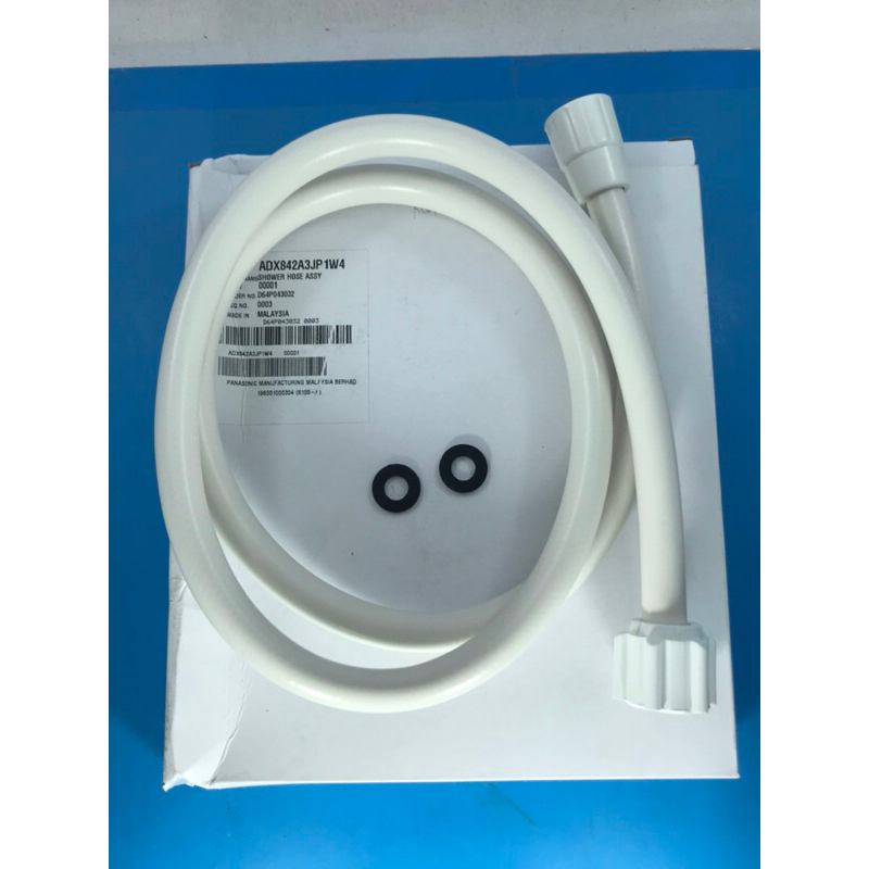 ST0233 PANASONIC ADX842A3JP1W4 สายฝักบัวเครื่องทำน้ำอุ่น อะไหล่ใหม่/อะไหล่แท้ ยาว 130cm.แถม โอริง 2 ตัว SHOWER HOSE ASSY