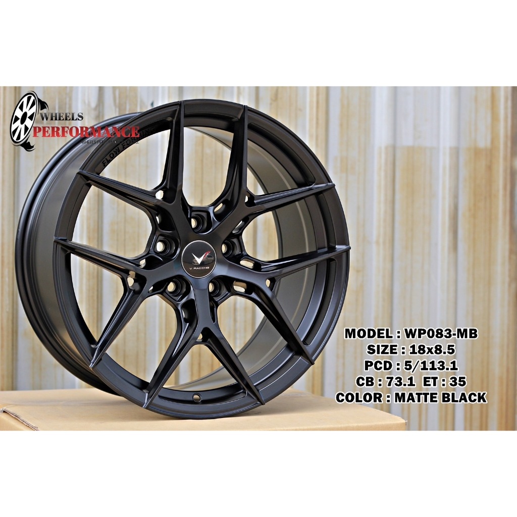 18 ล้อแม็กขอบ18 กว้าง 8.5 ออฟ35 ใส่ได้ทั้ง 5รู112 และ 5รู114 ราคา1วง