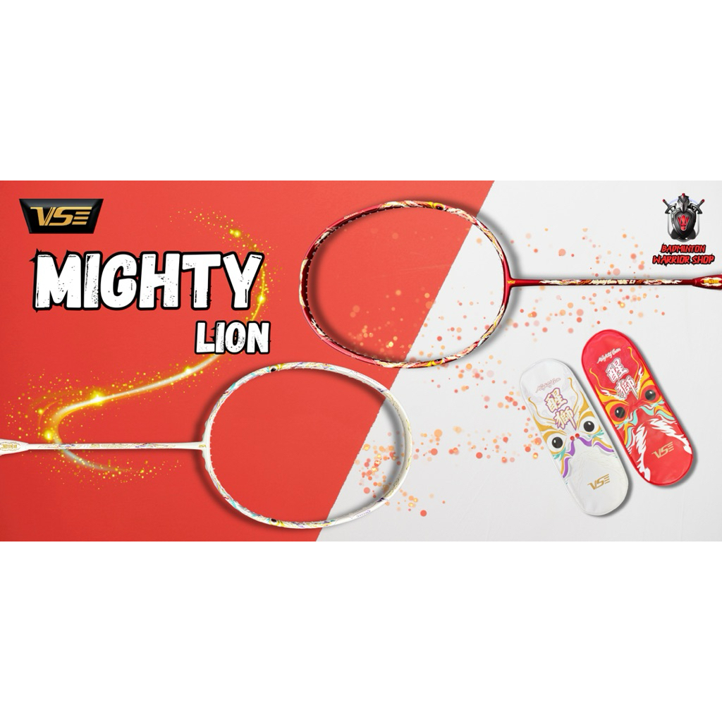 🔥[รุ่นใหม่ มาแรง]🏸 ไม้แบดมินตัน VS MIGHTY LION ลายพิเศษ ฟรีเอ็น + กริป + ซองเฉพาะรุ่น