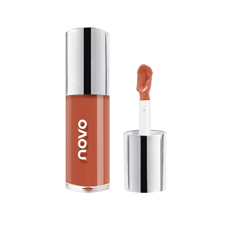 6515 (ใหม่/แท้) NOVO Lip Glaze ลิปสติก ลิปกลอส ติดทนนาน ให้ความชุ่มชื้น