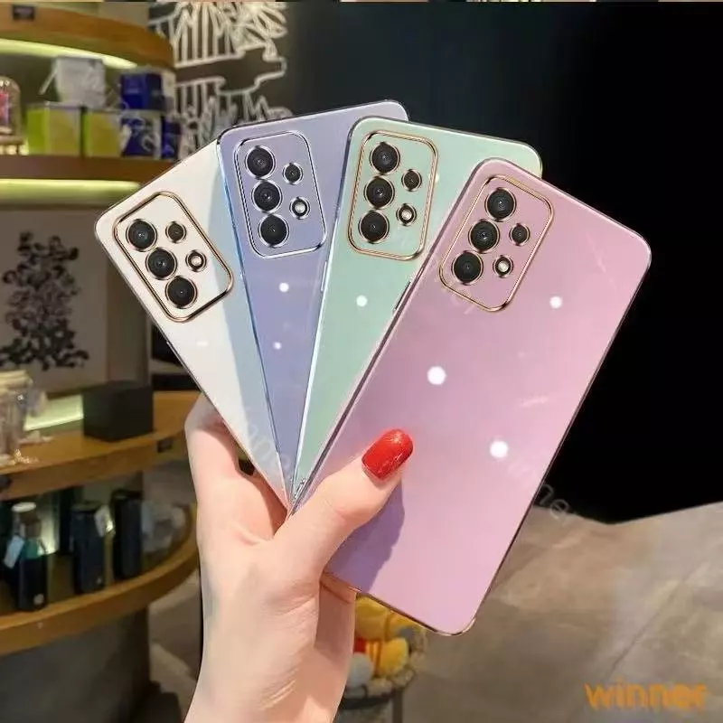 เคสโทรศัพท์ Samsung A53 A52 A52S A23 A51 A71 A22 5G A50 A50S A30S A12 M12 A03 A04 A02S A03S A13เคสขอบตรง ป้องกันเลนส