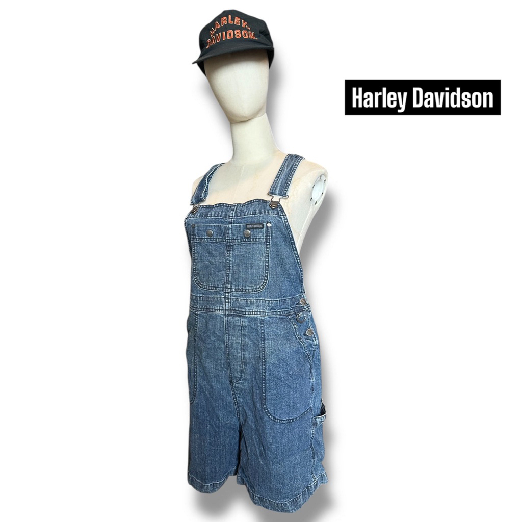 เอี๊ยมยีนส์ ขาสั้น ผู้หญิง Harley davidson