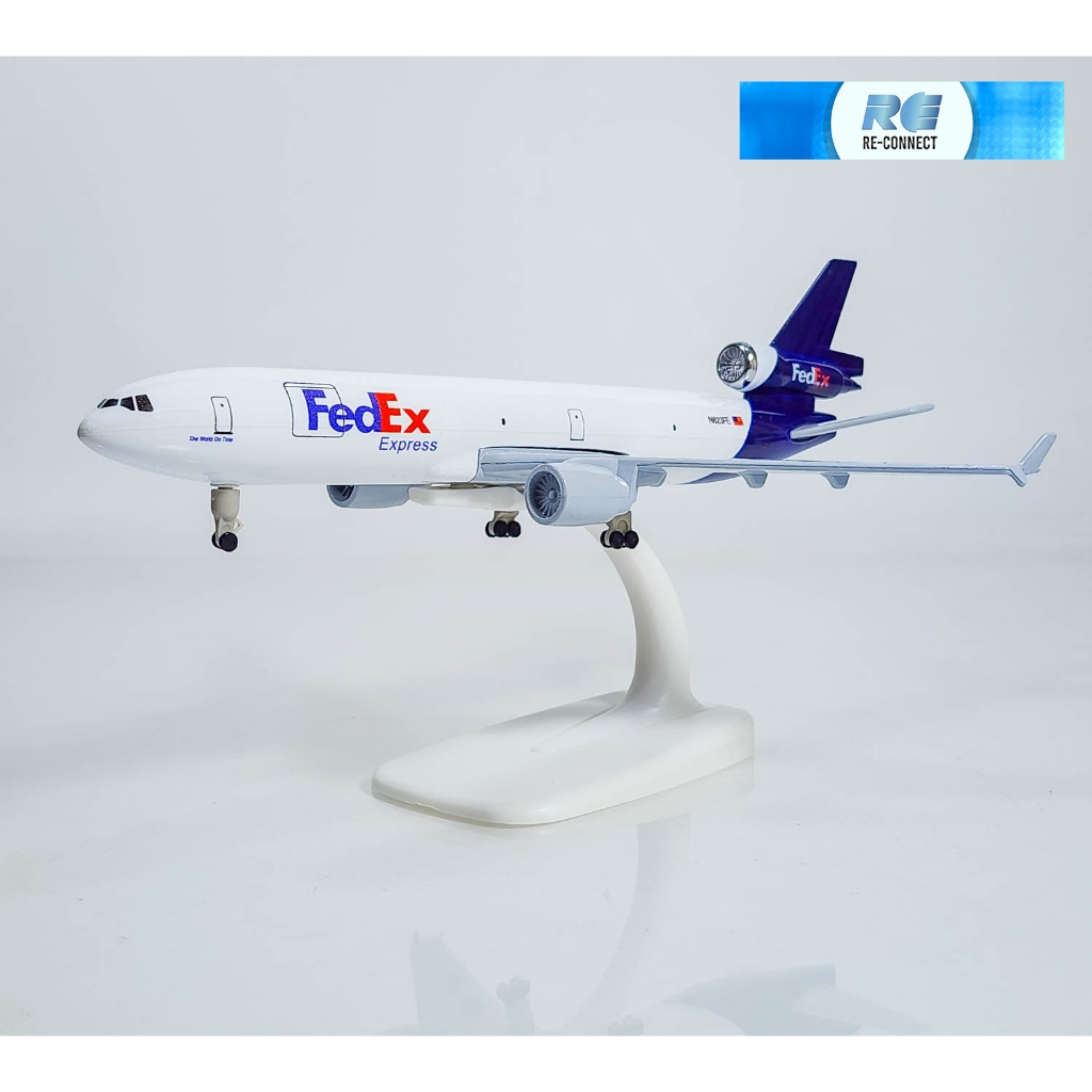 โมเดลเครื่องบิน ขนส่งสินค้า เฟดเอ็กซ์ โบอิ้ง มีล้อ VAY Airplane W Aircraft Model FedEx Express Boein