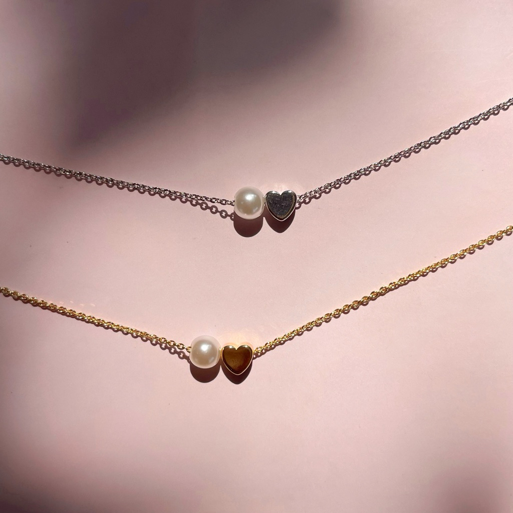 Kissmebythesun - Chole Necklace | สร้อยคอชุบทองคำขาว 14k