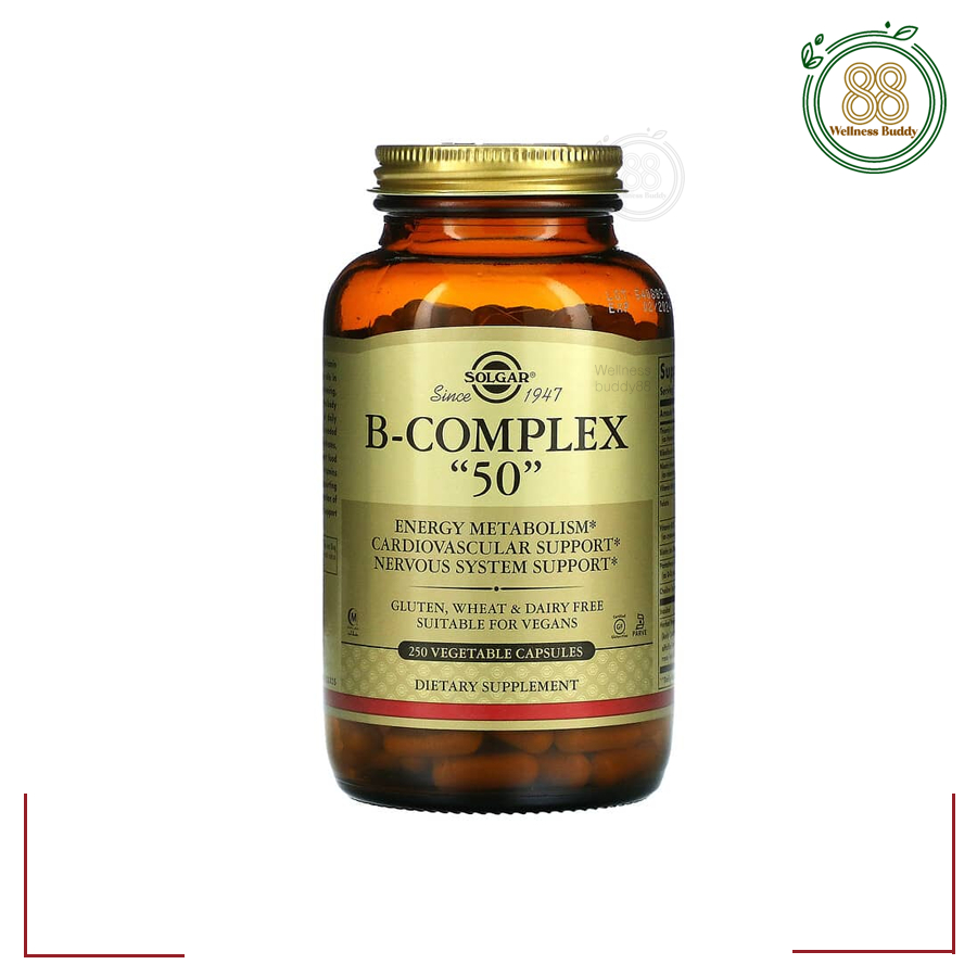 Solgar, B-Complex "50", 250 Vegetable Capsules