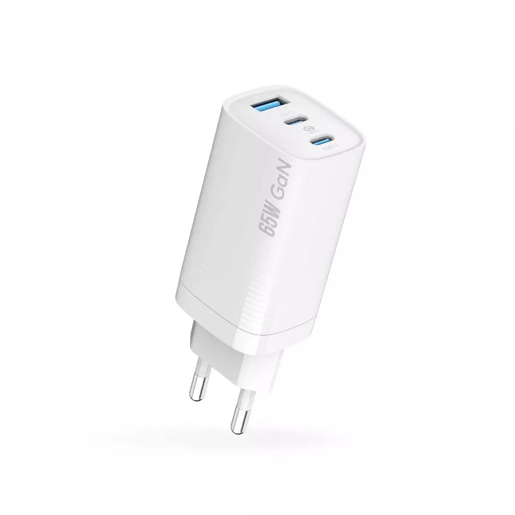 อะแดปเตอร์ 65W รองรับ iOS และ Android PD+QC3.0 จาก Commy