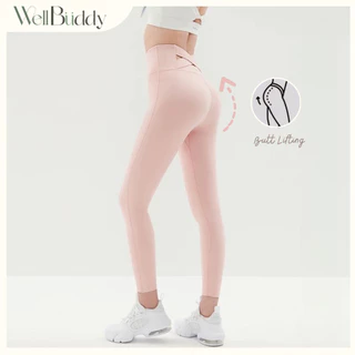 [New in Jun] - WellBuddy เลกกิ้งออกกำลังกาย กางเกงเลกกิ้ง กางเกงโยคะ กางเกงพิลาทิส เก็บพุง ยกก้น (Cross Slim Leggings)