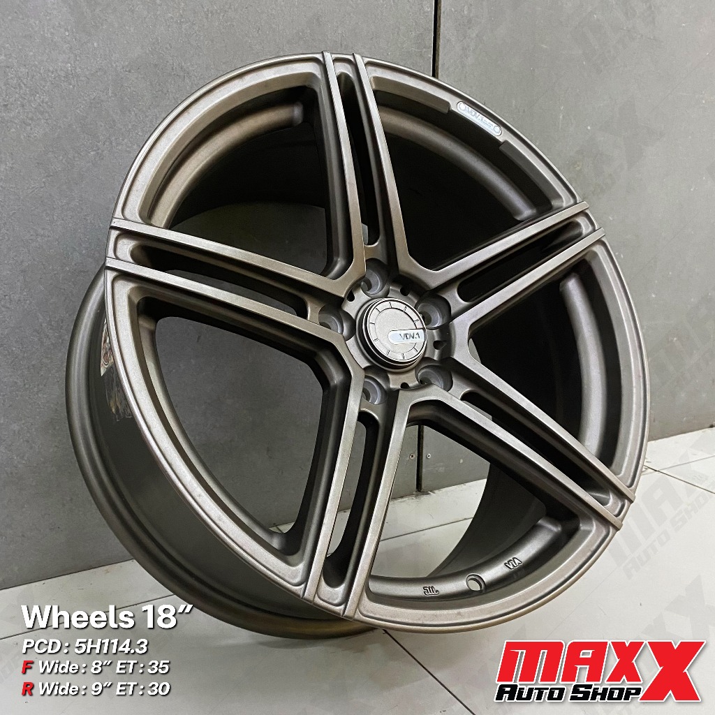 ล้อแม็กซ์ VDV.1 ขอบ 18 5H114.3 หน้ากว้าง 8" ET35 หลัง 9" ET30 สีน้ำตาลบรอนซ์ (ขายเป็นชุด 4 วง) 5086-