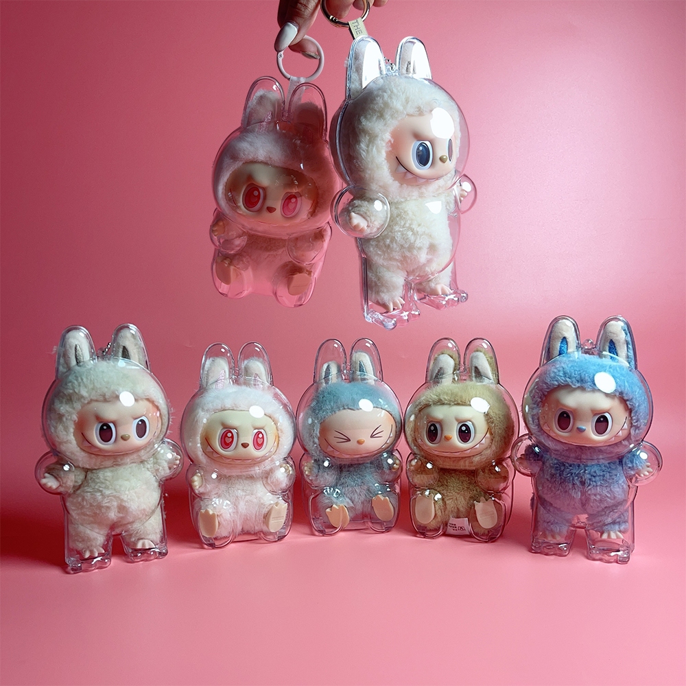 เคสอะคริลิคใส สำหรับใส่ Labubu V1 V2 V3 กันฝุ่น/กันนำ้ (ไม่รวมตุ๊กตา)พร้อมส่งจากไทย