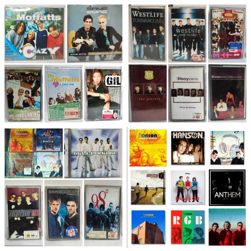 💿เทป/ซีดี/มือ2⭐The Moffatts🎤NSYNC🎤Hanson🎤BOYZONE🎤BACKSTREET BOY🎤SAVAGE GARDEN🎤911🎤98🎤GIL🎤WESTLIFE