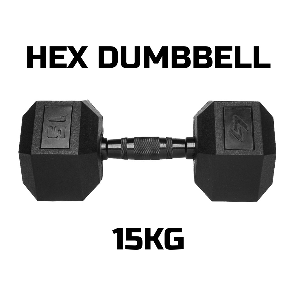 NEW‼️ HEX DUMBBELL ดัมเบลหกเหลี่ยม 15KG