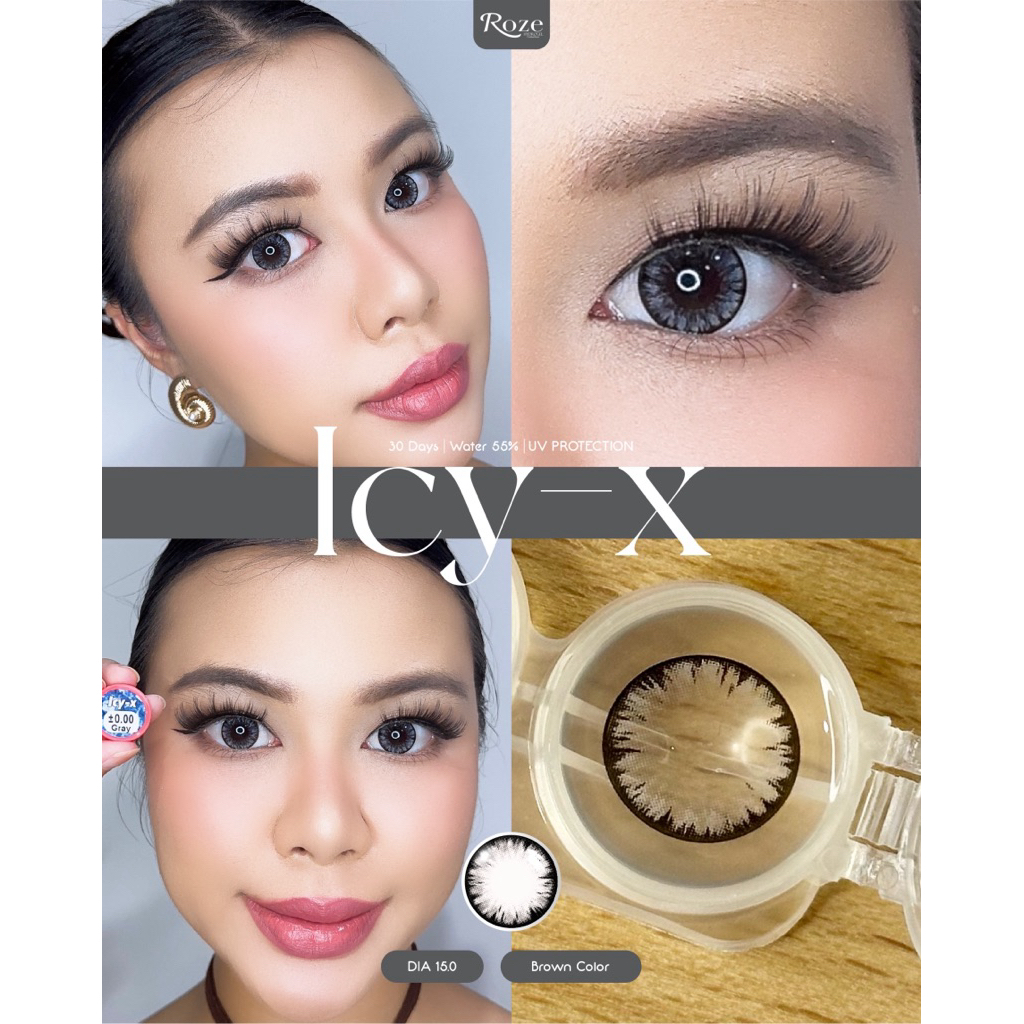คอนแทคเลนส์ลาย Icy-x เกล็ดหิมะ เกล็ดน้ำแข็ง