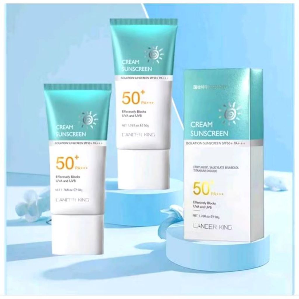 1แถม1 ครีมกันแดด LANCERKING SPF50+PA  ให้ความสดชื่นและไม่มันเยิ้ม ป้องกันรังสี UV ป้องกันคอนซีลเลอร์