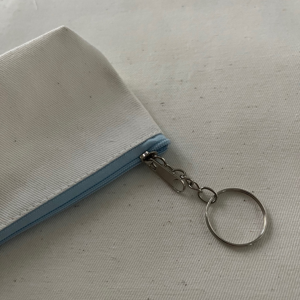 Nana กระเป๋าผ้าดิบพวงกุญแจขนาด3x4x1นิ้วสำหรับใส่เหรียญเป็นของชำร่วย - รูปที่ 7