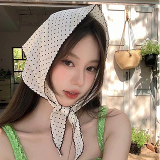 ผ้าโพกหัว เทรนฮิต ลายจุด มาใหม่ พร้อมส่ง