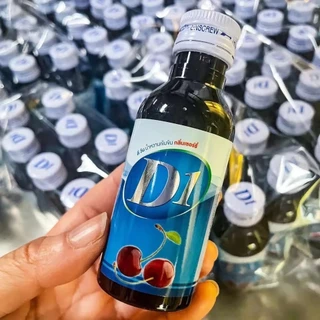 (ส่งถูก+ถูกสุด)แพค 5 ขวด D1 น้ำหวานเข้มข้นกลิ่นเชอรี่ ปริมาณ 60 ml บรรจุ 5 ขวด/แพค