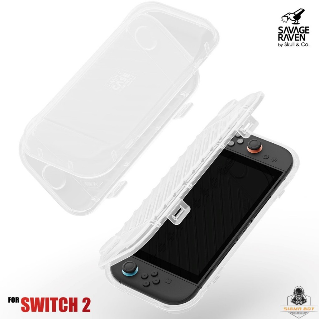 Savage Raven by Skull & Co. Slim Plastic Carrying Box for Nintendo Switch 2 (รุ่นปี 2025)