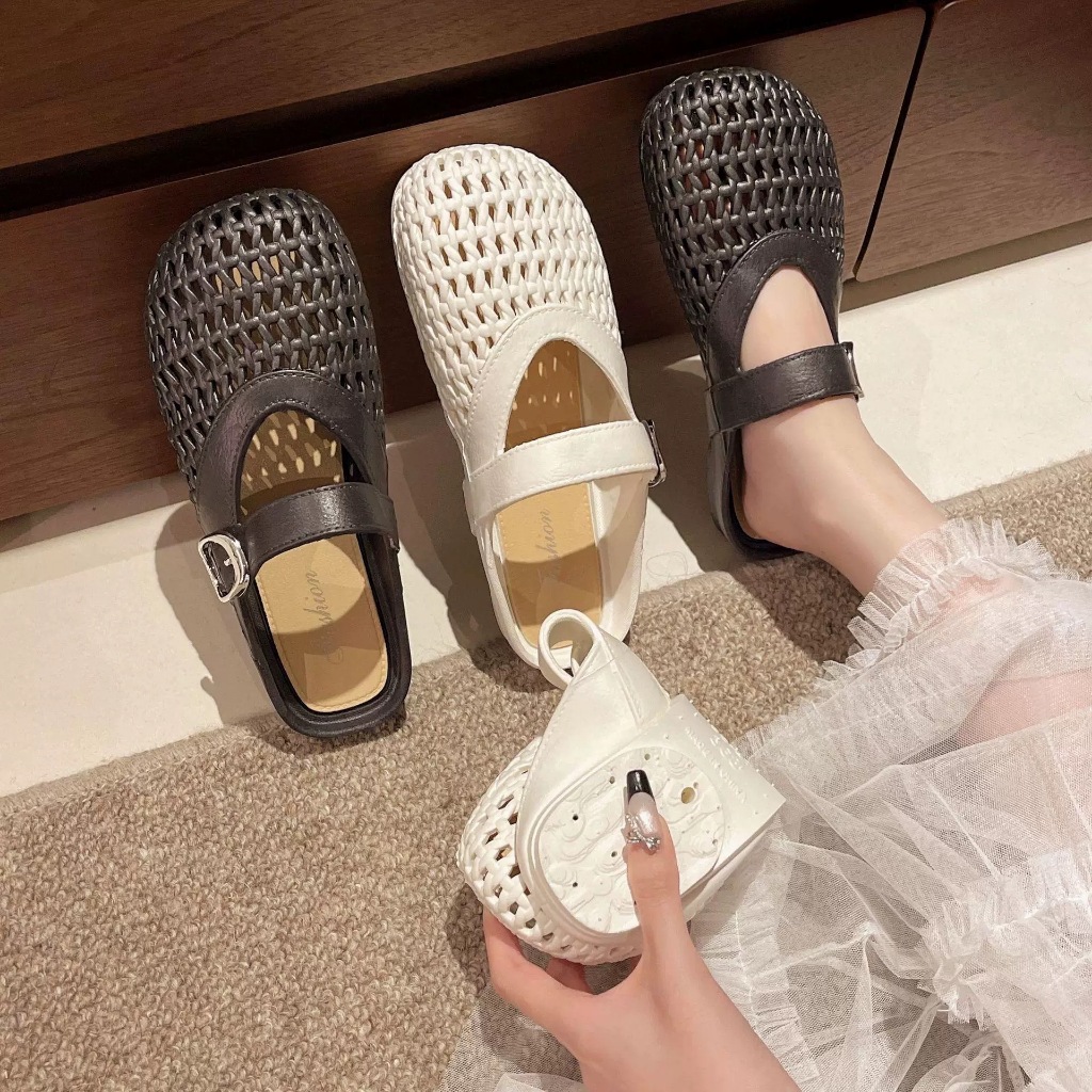 พร้อมส่งจากไทย【368】รองเท้าแตะตาข่ายเบาพิเศษหัวกลมระบายอากาศน่ารักสุดๆ tobo ราคา ถูกที่สุด ดีลบีเคเค