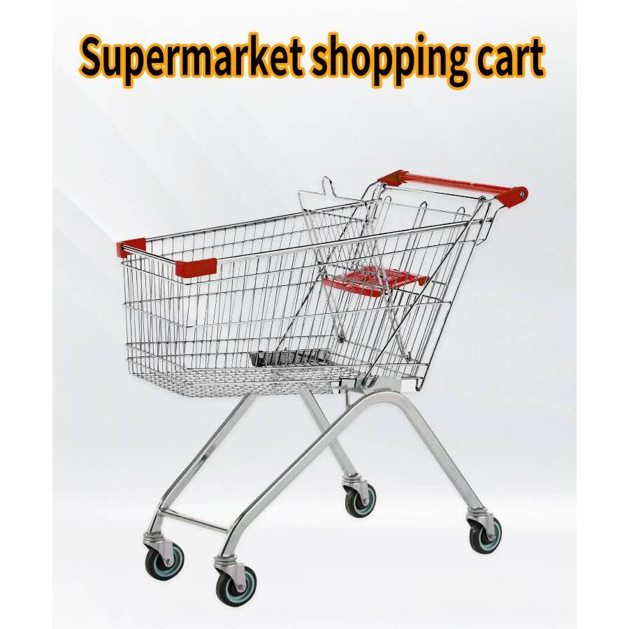 รถเข็นซุปเปอร์มาเก็ต 60ลิตร 80ลิตร100ลิตร รถเข็นห้าง Shopping รถใส่ของ รถเข็นช็อปปิ้ง🛒🛒พร้อมส่ง