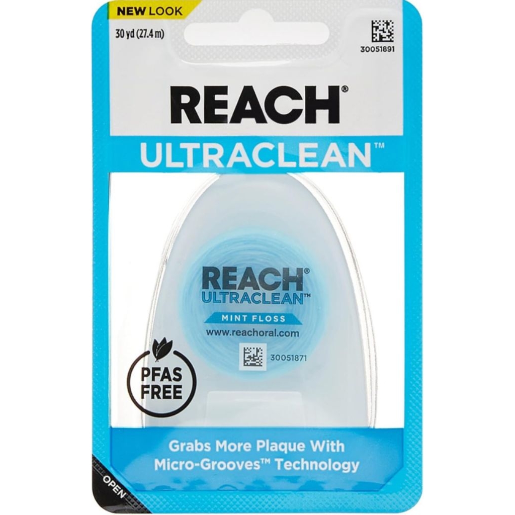 [เก็บโค้ดลดเพิ่ม]UltraClean Mint floss 100%Authentic Reach Ultraclean30yard (27.4m)